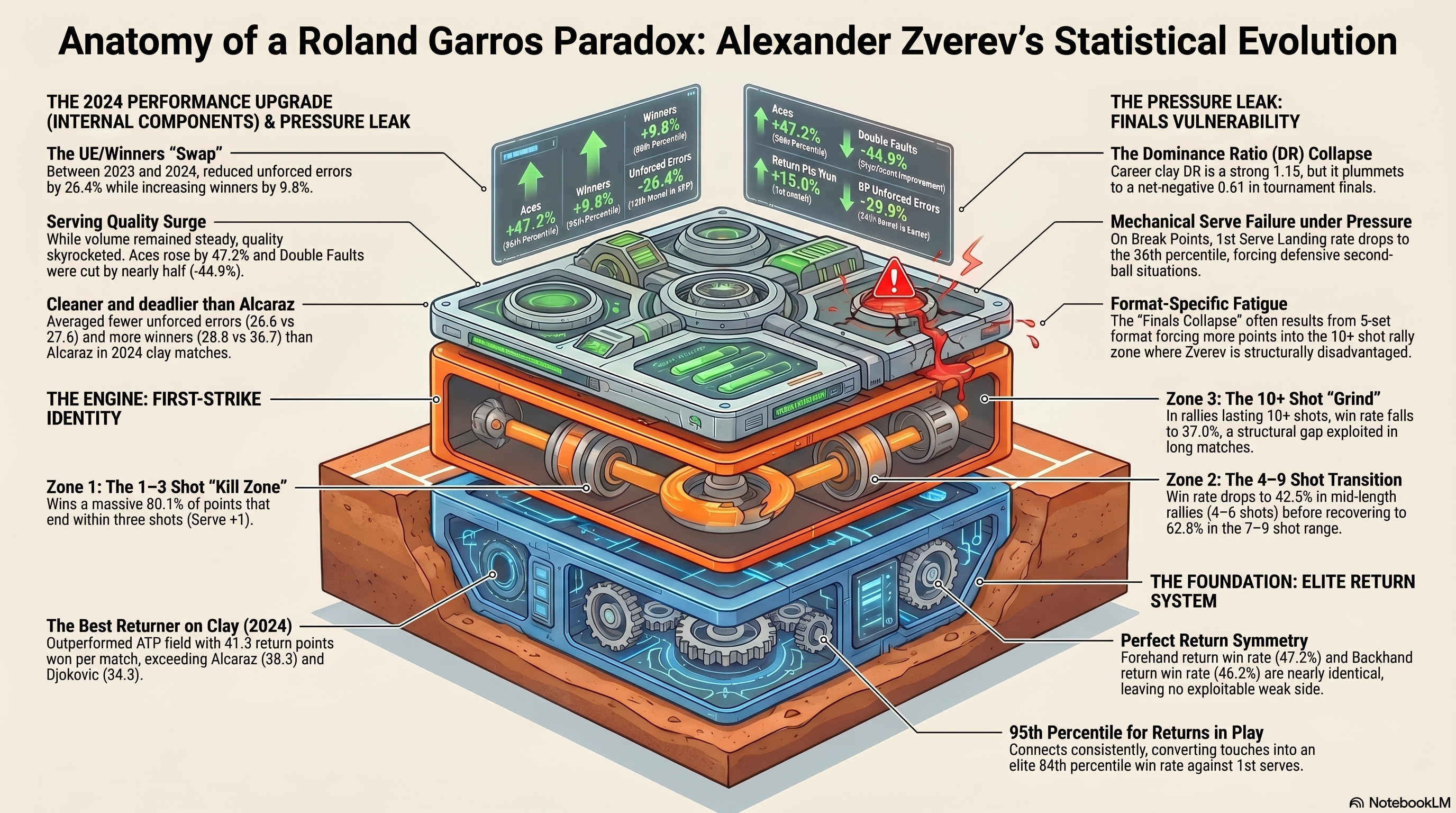 The Zverev Paradox at Roland-Garros